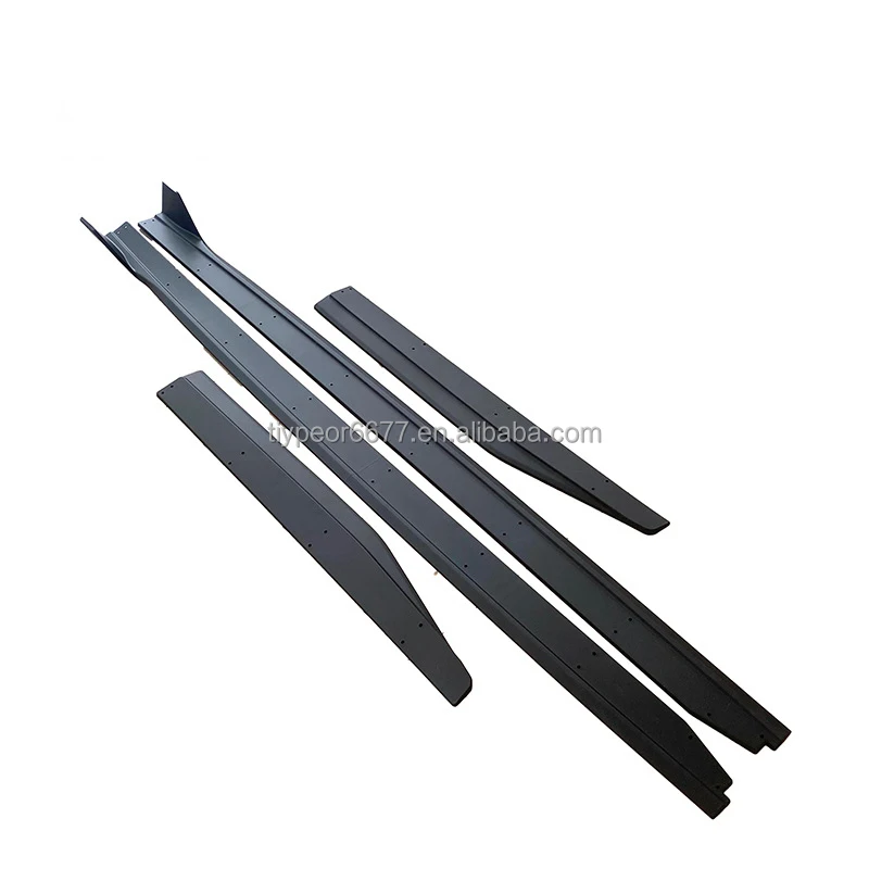 product tiypeor body kit side skirt extension splitter for ford mustang gt500 2015   2022 lip lower side protection rocker splitter-4