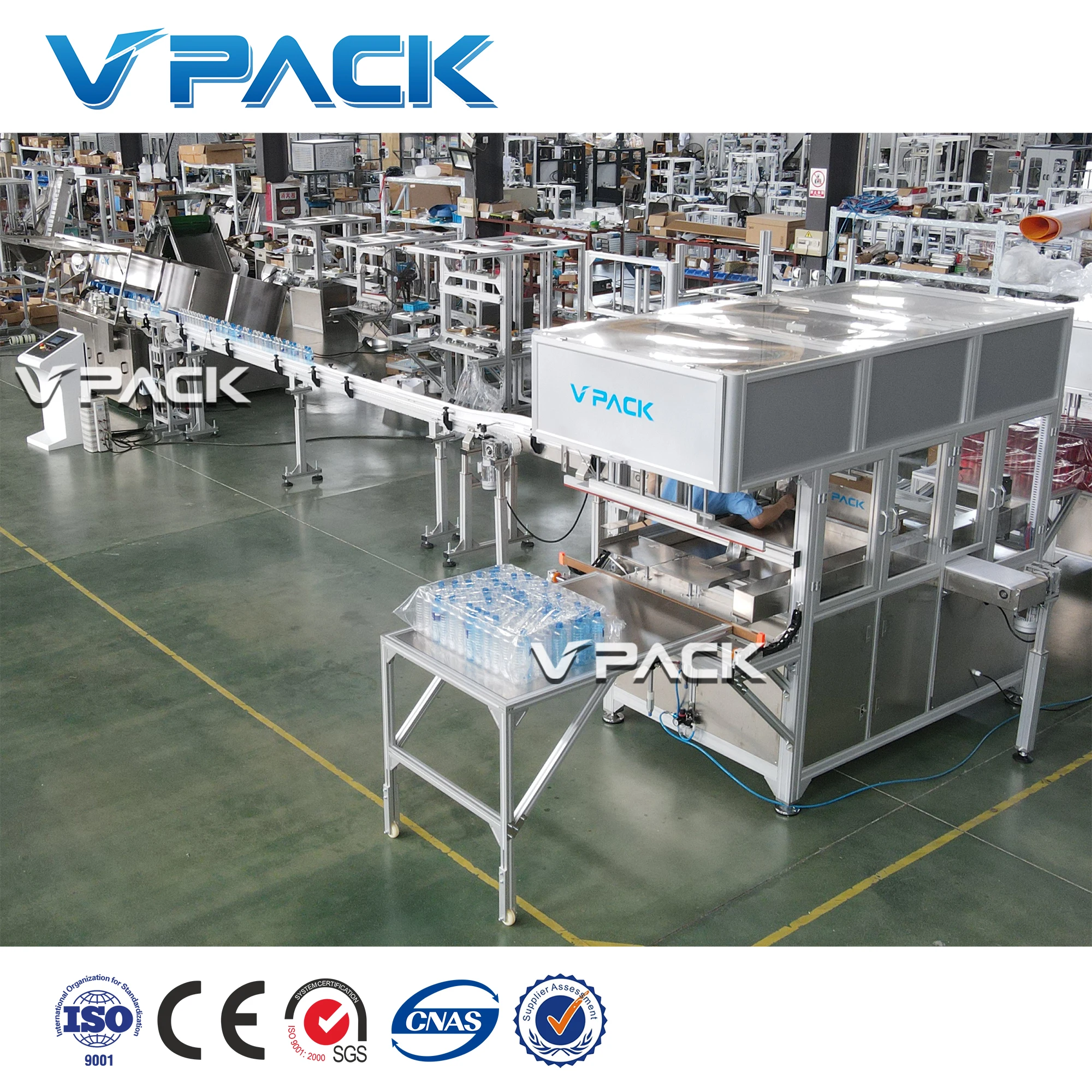 Empty Plastic Bagging Packing Machine/Pet Bottle Unscrambler/Maquina Empacadora De Bolsas De Botellas Vacias