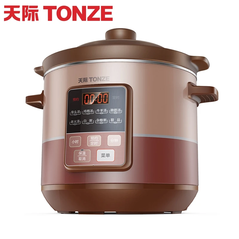 Source TONZE Multi-function Purple Clay Electric Rice Cooker