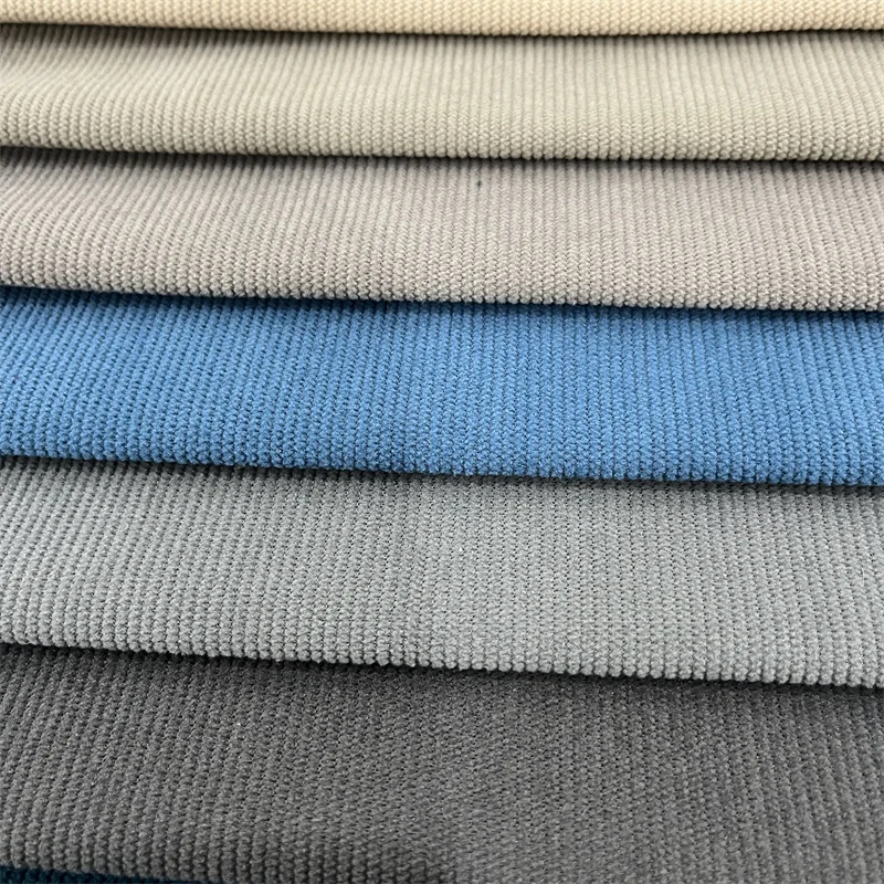 Wholesale 100 Polyester Knitted Corduroy Furniture Sofa Fabric Dye