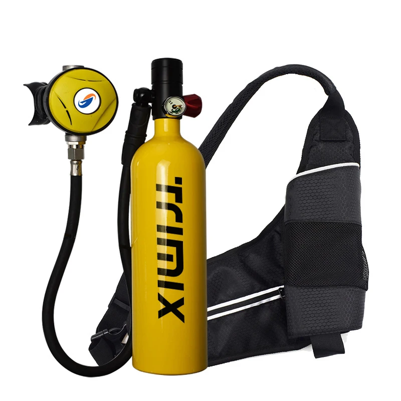 Trimix Lung Tank 1.0l Standard Package Portable Professional Mini Scuba Diving Air Tank For