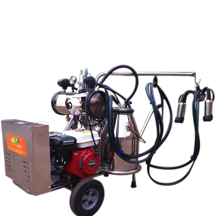 Механическая доильная машина на бензине и