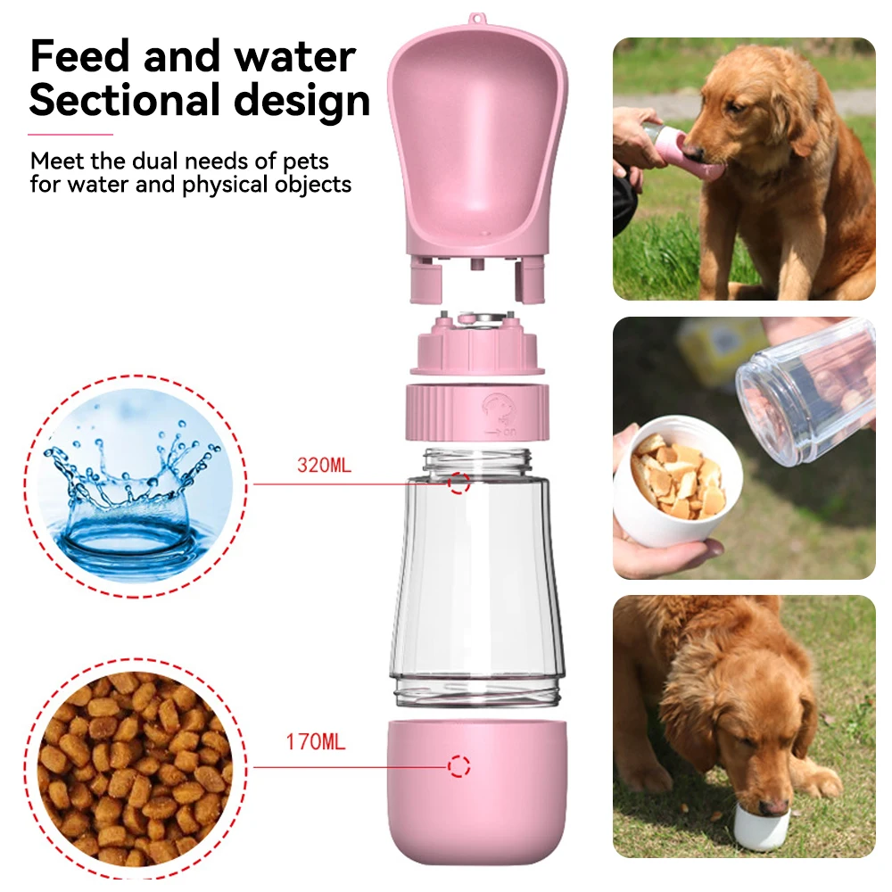 Secure Pet Water Cup Outdoor Travel Walking Pet Water Bottle with Food  Storge Dog Water Bottle for Dogs Portable Poop Scoop - China Dog Water  Bottle and Dog Water Bottle Portable price