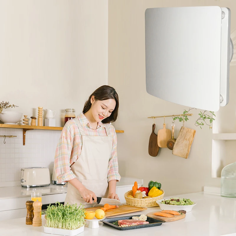 2022 новый тонкий дизайн бесшумный электрический вытяжной вентилятор Всасывание воздуха Осевой поток вытяжной вентилятор с датчиком влажности