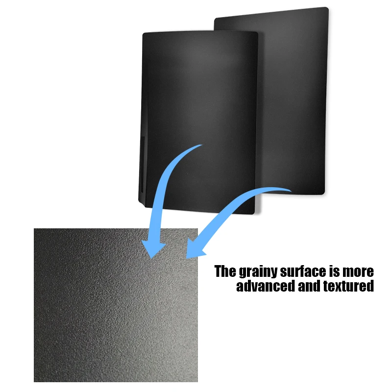 Data Frog Black Face Plate for PS5 Console Accessories for PS5 Panels for Playstation 5 Console Disk Edition Cover
