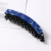 5 blue hair clips