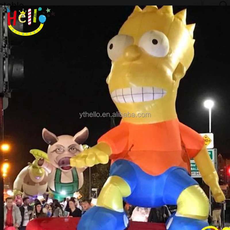Giant Airblown Cartoon Character Balloon Model Homer Simpson Inflatable