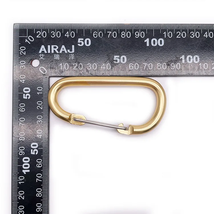 Aluminum Custom Oversized Wire Gate D Shape Metal Carabiner Karabiner
