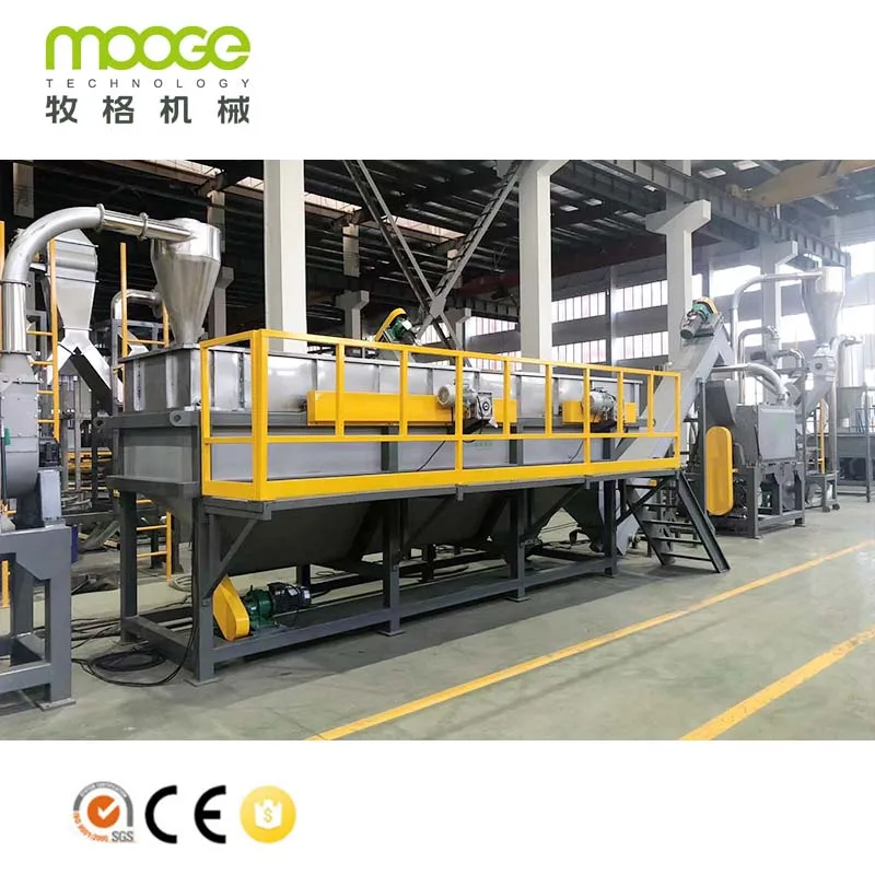 Waste Plastic PP PE HDPE Bote Hollow Container Recycling Machine Plant