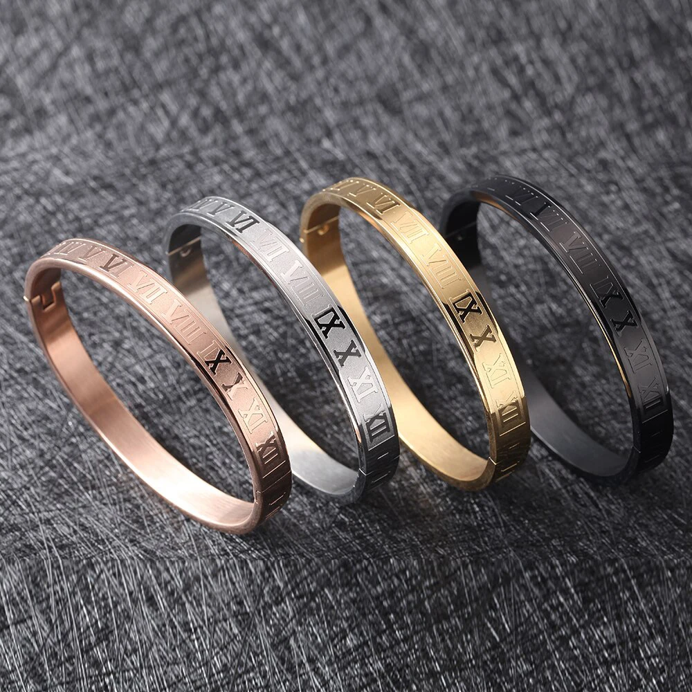 Wholesale 18k Gold Plated Stainless Steel Cuff Wristband