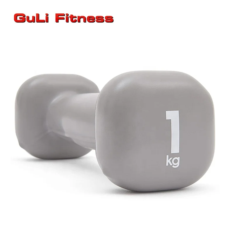 Vinyl Square Shape Dumbbells 1kg to 5kg Female Lady Dumbbell Colorful  Neoprene Dumbbell Hand Weights - Main Image