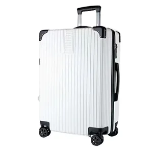 custom logo Vintage Luggage Large Capacity Women's Silent Wheel Trolley Student Lightweight Combination Lock Travel Case Urban Simplicity