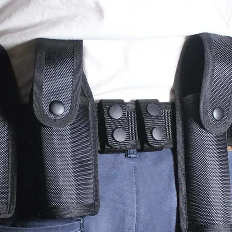 Wholesale Adjustable Thickened Tactical Belt Camping and Everyday Use Buckle Accessories Double Snap Buckle Nylon Tactical Belts