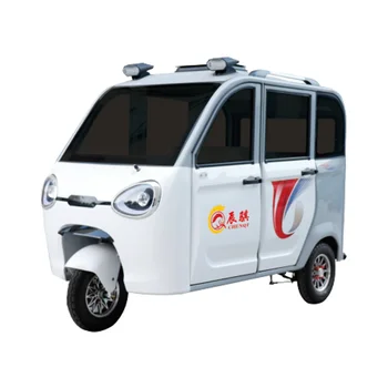 One Piece Enclosed Cargo Closed Electric Tricycle 3-Wheel  1200W Power  60V Cargo Electric Tricycle Passengers EEC Certifiede