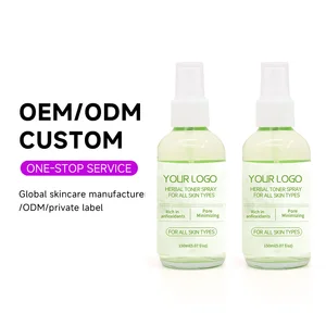 OEM ODM Skin Care Firming Hydrating Anti-wrinkle Moisturizing Facial Essence Water Face Spray All Skin Types Herbal Toner