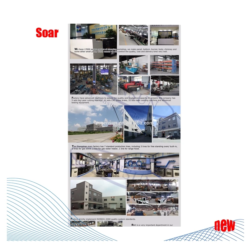 6 Burner Free Standing Stainless Steel Oven With Cooker, Gas Cooker Skd Parts