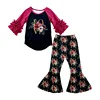 Love Floral Raglan Top & Flare Pants Set