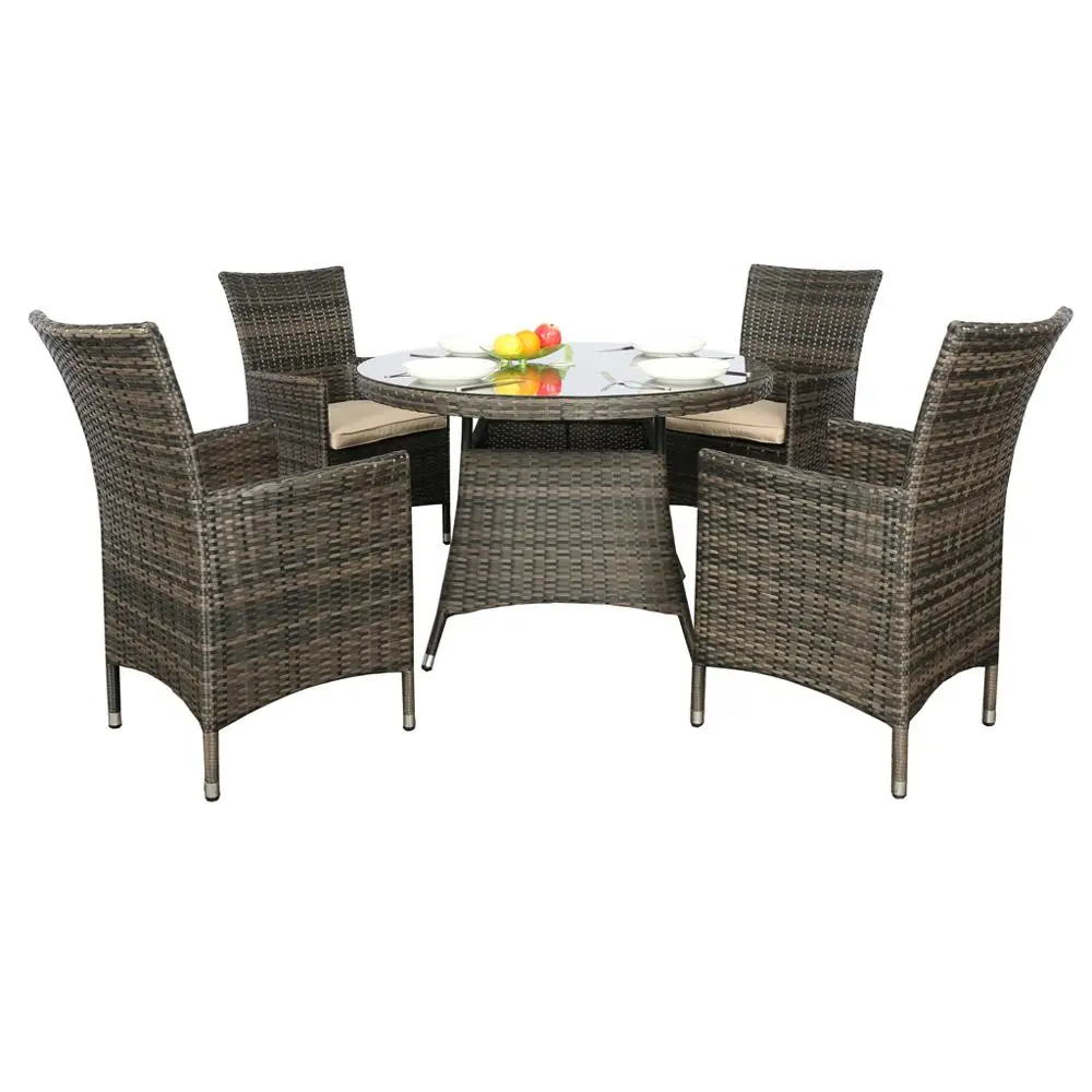 Good Price Outdoor Furniture Garden Wicker Tea Table And Chair Set Dining Table Set 4 Seater Sale Buy Wicker Tea Table And Chair Set Outdoor Furniture Garden Wicker Dining Table Amp Chair