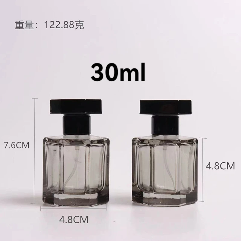 Customized Logo Empty Luxury 30ml 50ml 100ml Clear Refillable