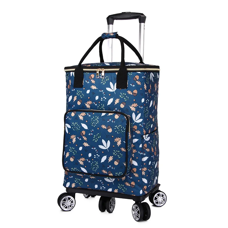 Shopping Trolley Simple Portable Luggage Cart Hand-pulled Bags