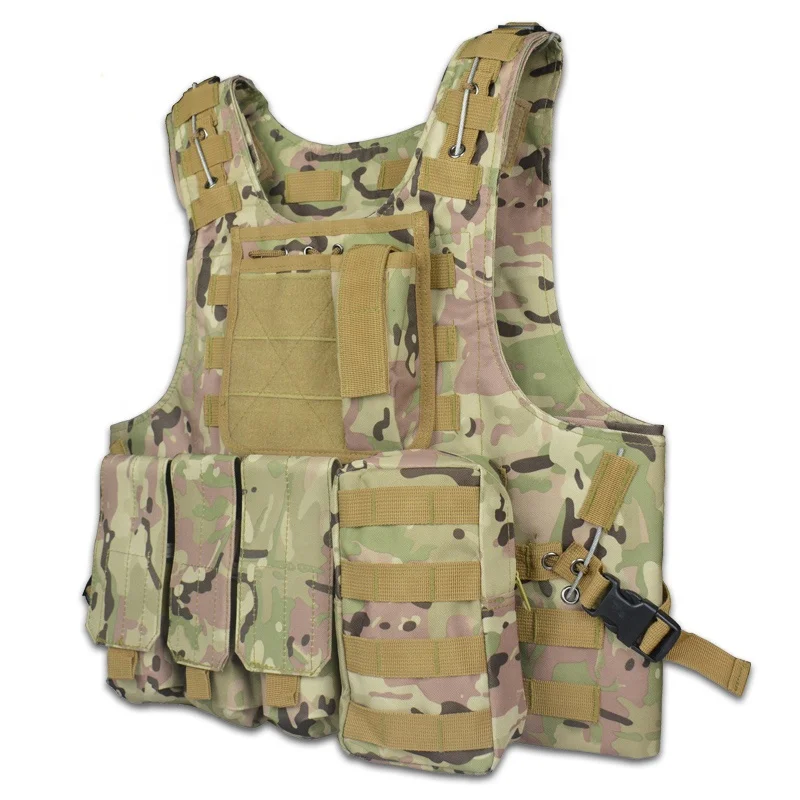 Custom Ak Life Multicam Security Guard Vest Waterproof Oxford Molle System Tactical Personal Defense Equipment Digital