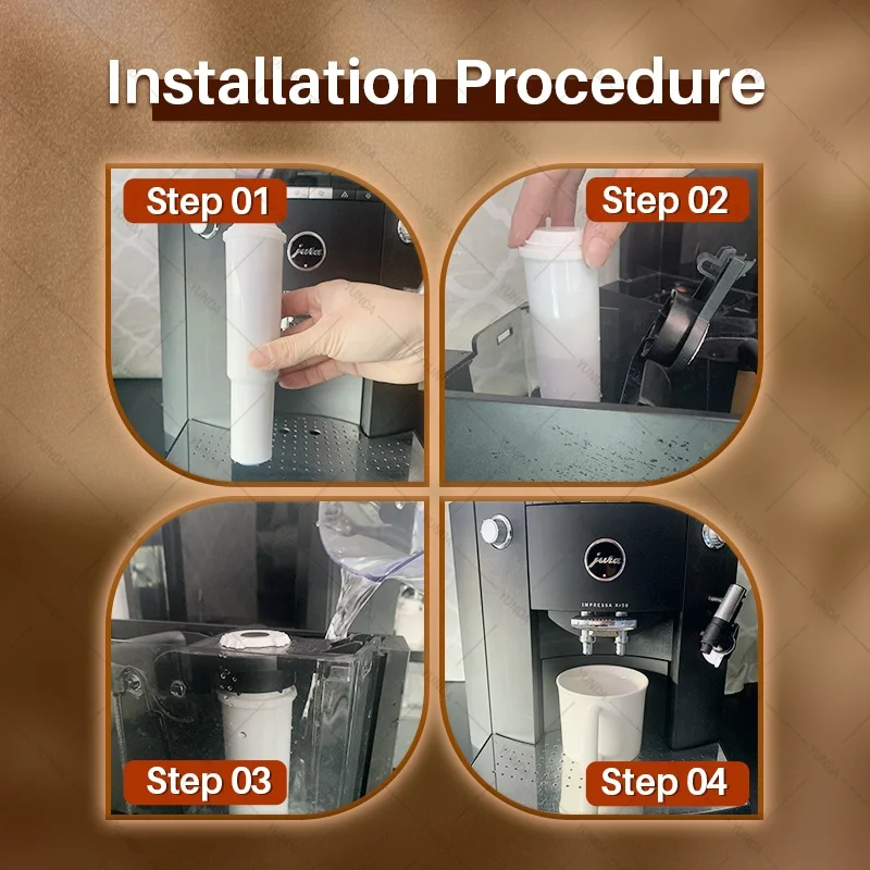 Hafif kahve makinesi su yedek filtre Claris beyaz 60209 68739 N9