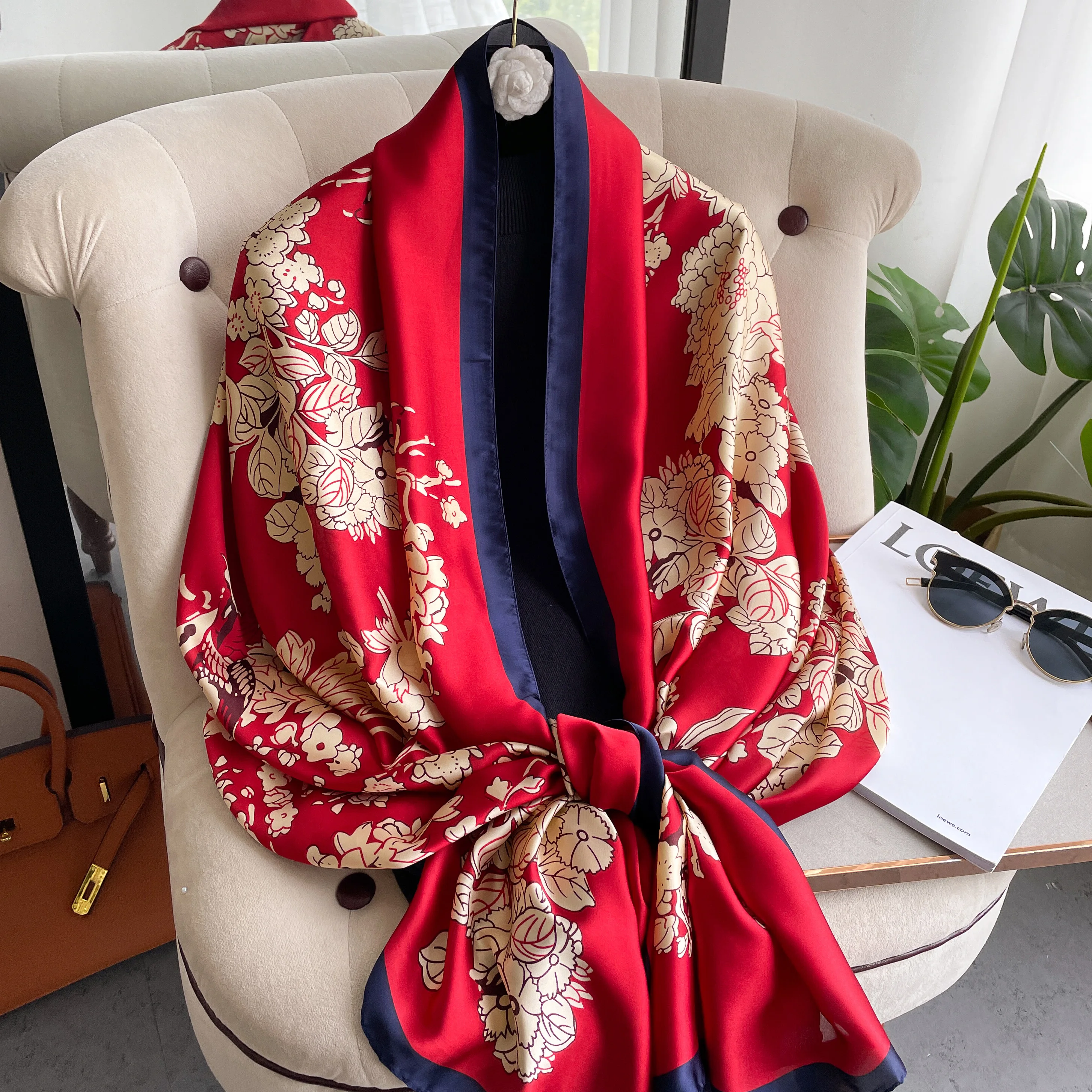 Oversized Silk Scarf – stylesaint