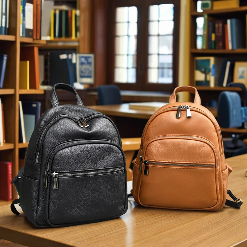 WESTAL Girls Cute Mini Leather Backpack Purse - GENUINE LEATHER display picture 3