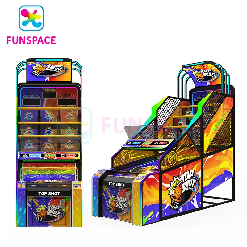 Funspace New Coin Operated Two Player Tic-tac-toe Shooting Game  Machine Arcade Game Hoop Basketball Arcade Game Machine