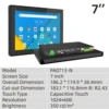 7"| Montaje empotrado| Táctil capacitivo| Adaptador de corriente incluido