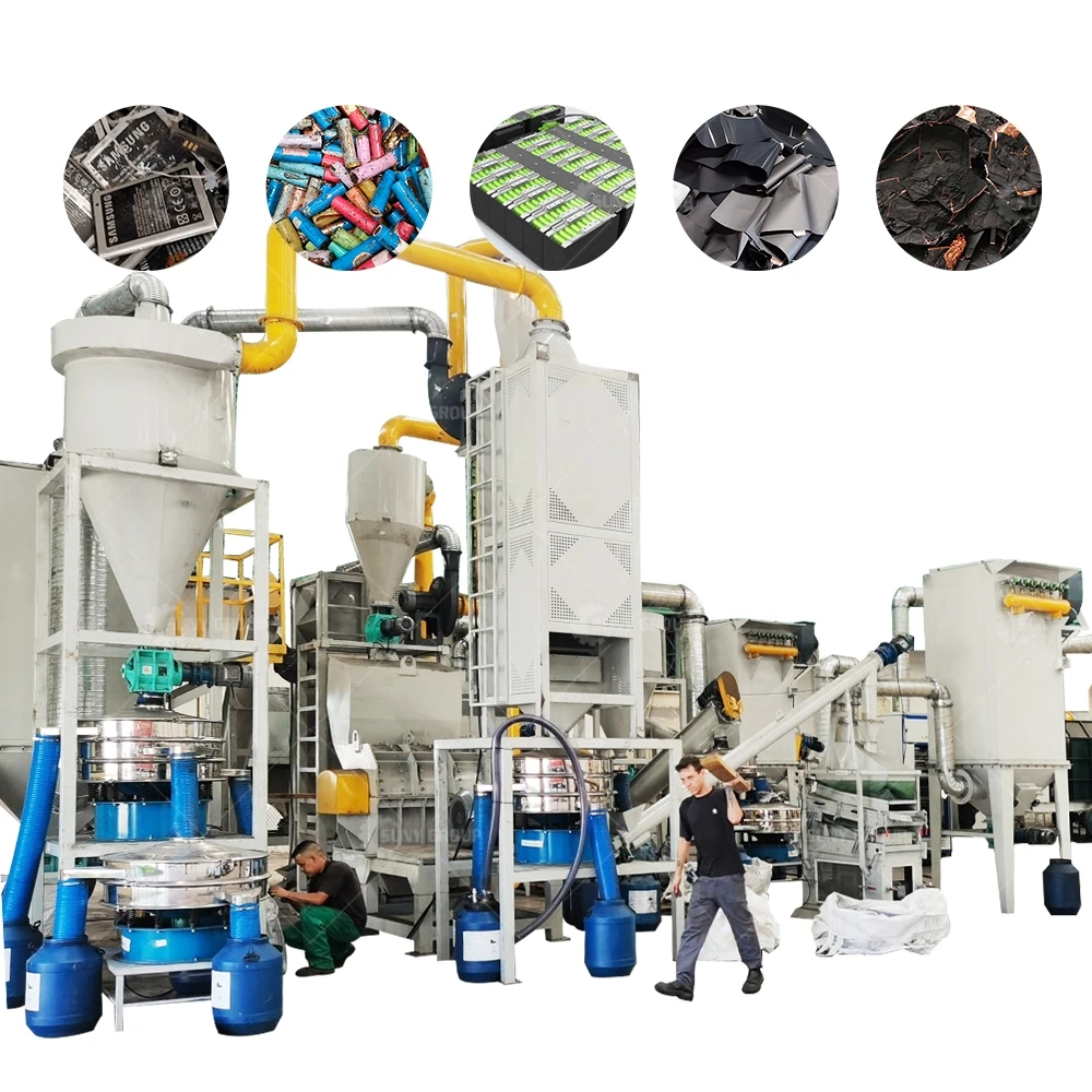 Fully Automatic Used Lithium Battery Recycling Plant Waste Lithium Battery Recycling Production Line