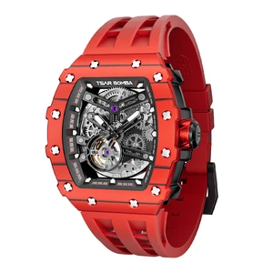 For 2026 New Tonneau Miyota Mechanical Water Resistant Analog Stainless Steel Sapphire Glass Mens Automatic Watch