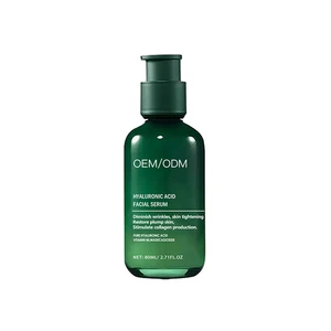 Hot Sale 80ml Organic Anti-Aging Hyaluronic Acid Facial Serum Whitening Firming Increased Skin Elasticity Anti Wrinkles Face