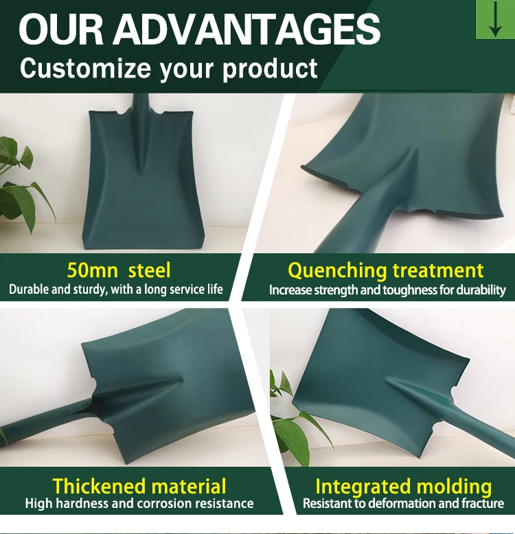 product high quality  metal hand tool  outdoor camping farming  garden shovels head-5