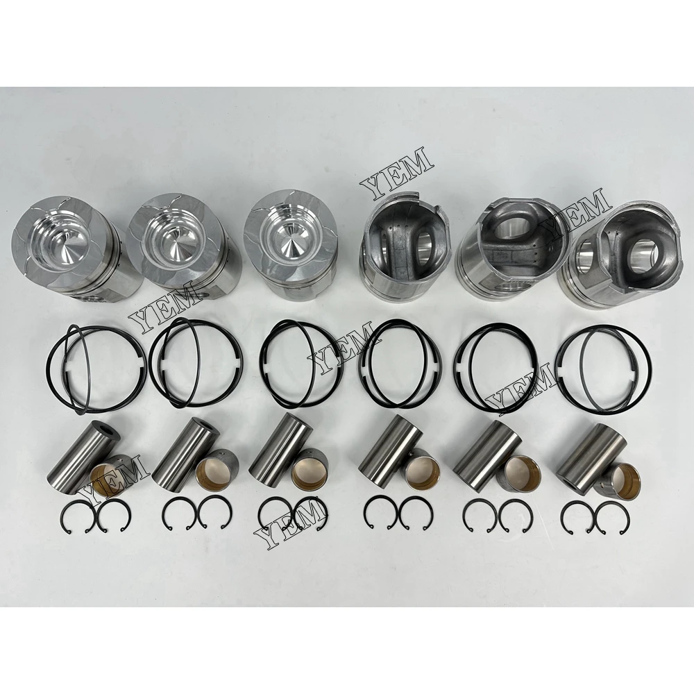 For Komatsu 6D125 Piston Rings Set Repair Parts Engine Replacement Parts 5
