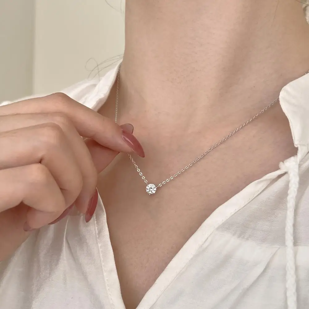 KAKODIY fashion new gold-plated 925 sterling silver boutique jewelry round pendant necklace detail 3