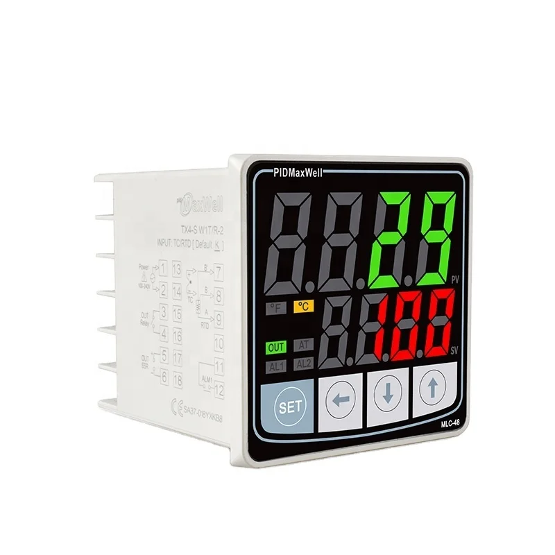 MLC-48 Digital PID Controller - 0.5%FS Accuracy for Temp Control