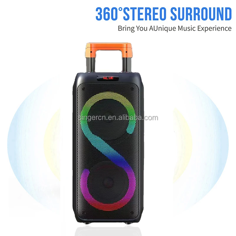 ワイヤレススピーカー BK-8831 DR-8831新しいデュアル8インチの新しい超重低音ブースト