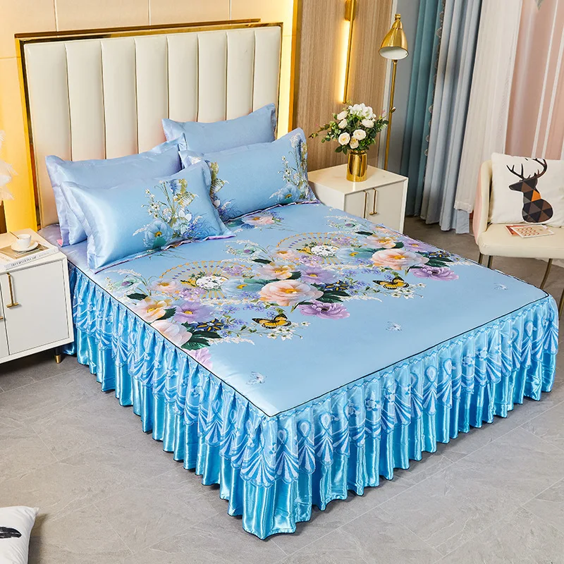 Jupe De Lit Hotel Collection - Bleu Marine, King Size, Drop 16 Pouces - 100% Coton (neuf)