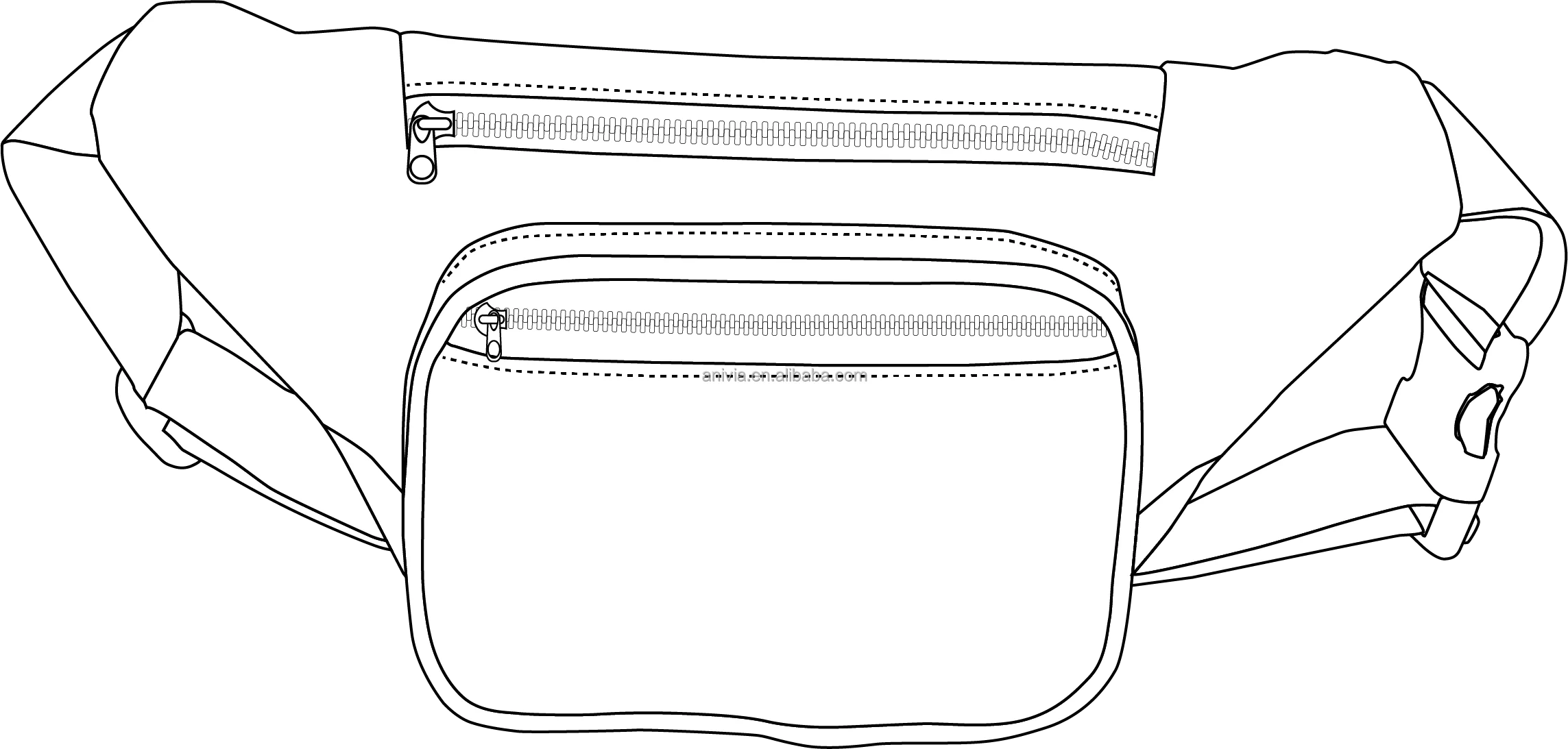 Custom Waist Bag For Women Kid Men Unisex Waist Chest Bag Print Logo