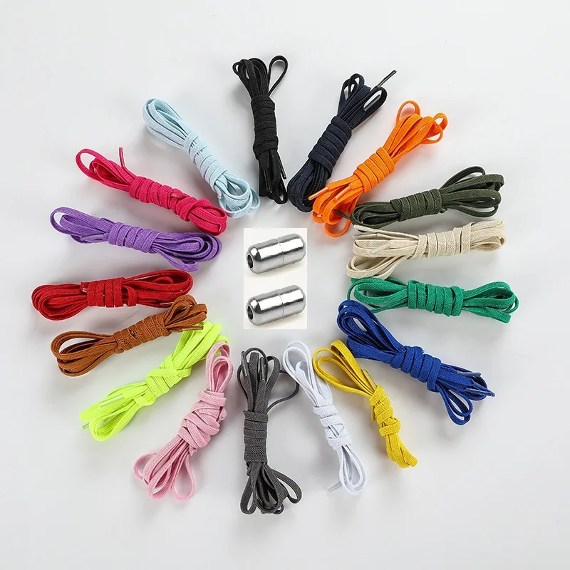 Elastic No Tie Shoelaces Flat Sneakers Shoe Laces For Kids and