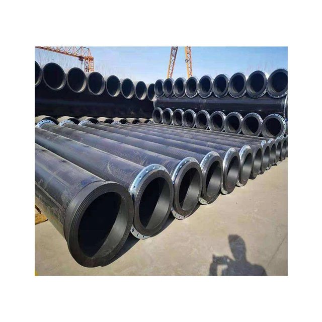 Large Size 18 Inch HDPE Pipe Flange Floating Dredge Pipe with Floaters and Suction or Discharge Hose