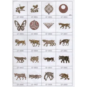 Filigree Stamping Brass Jewelry Findings Nickel-Free Spacers Made From Copper Iron Metal Variety of Styles