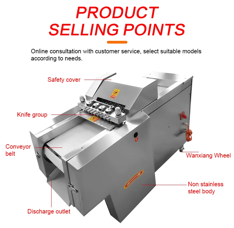 Electric Meat Cube Fish Dicer Goat Pork Frozen Beef Slicer Dicing ...