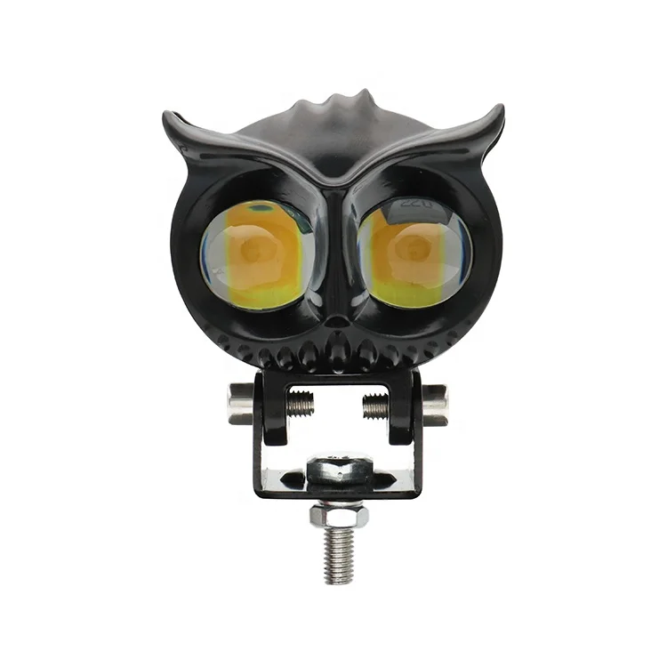 Competitive Prices Owl Design Thick Size 45mm Dual Color Led Fog Light Headlight Led Auxiliary Spot Led Lights for Motorcycle