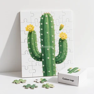 OEM Customized Printing Cactus Plants Rompecabezas Juguete Jigsaw Puzzles Iq Puzzle for Kids