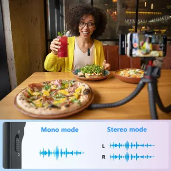 BOYALINK Wireless Lavalier Microphones  3 in 1  Wireless Lapel Mic for Live Streaming, Video Conference, Recording detail image