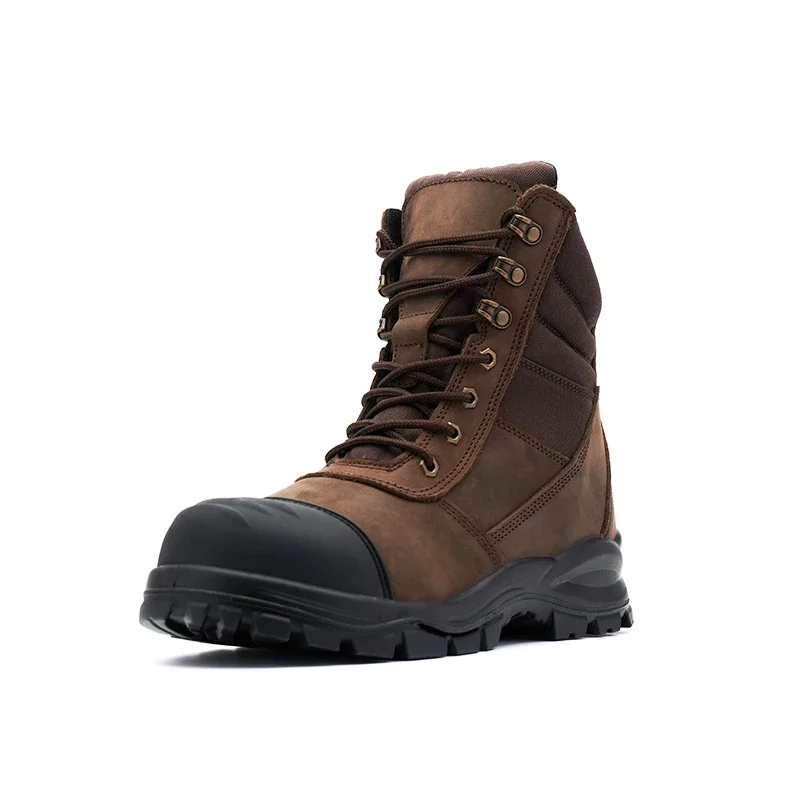 Steel Toe Men Botas De Seguridad Industrial Crazy Horse Leather ...