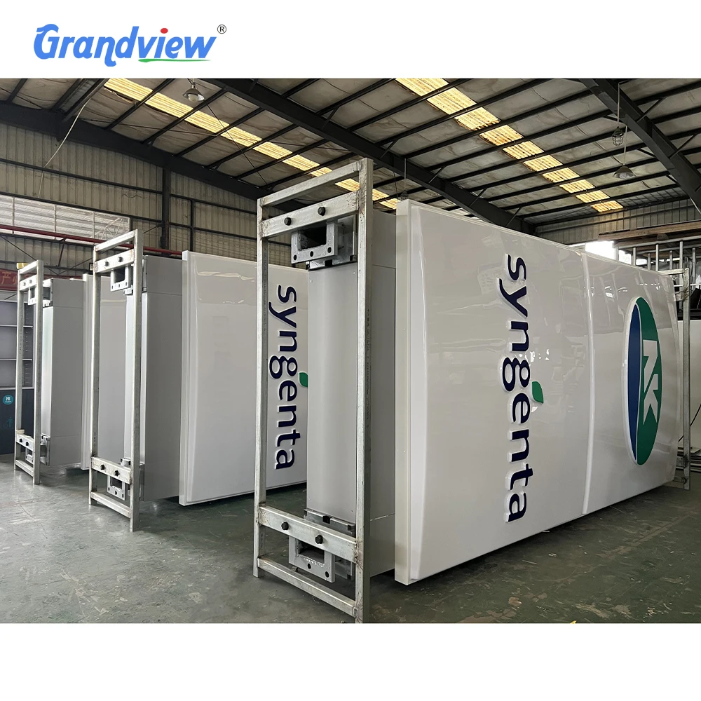 Материал ACP и индивидуальный дизайн двухсторонний СВЕТОДИОДНЫЙ знак пилона рекламный