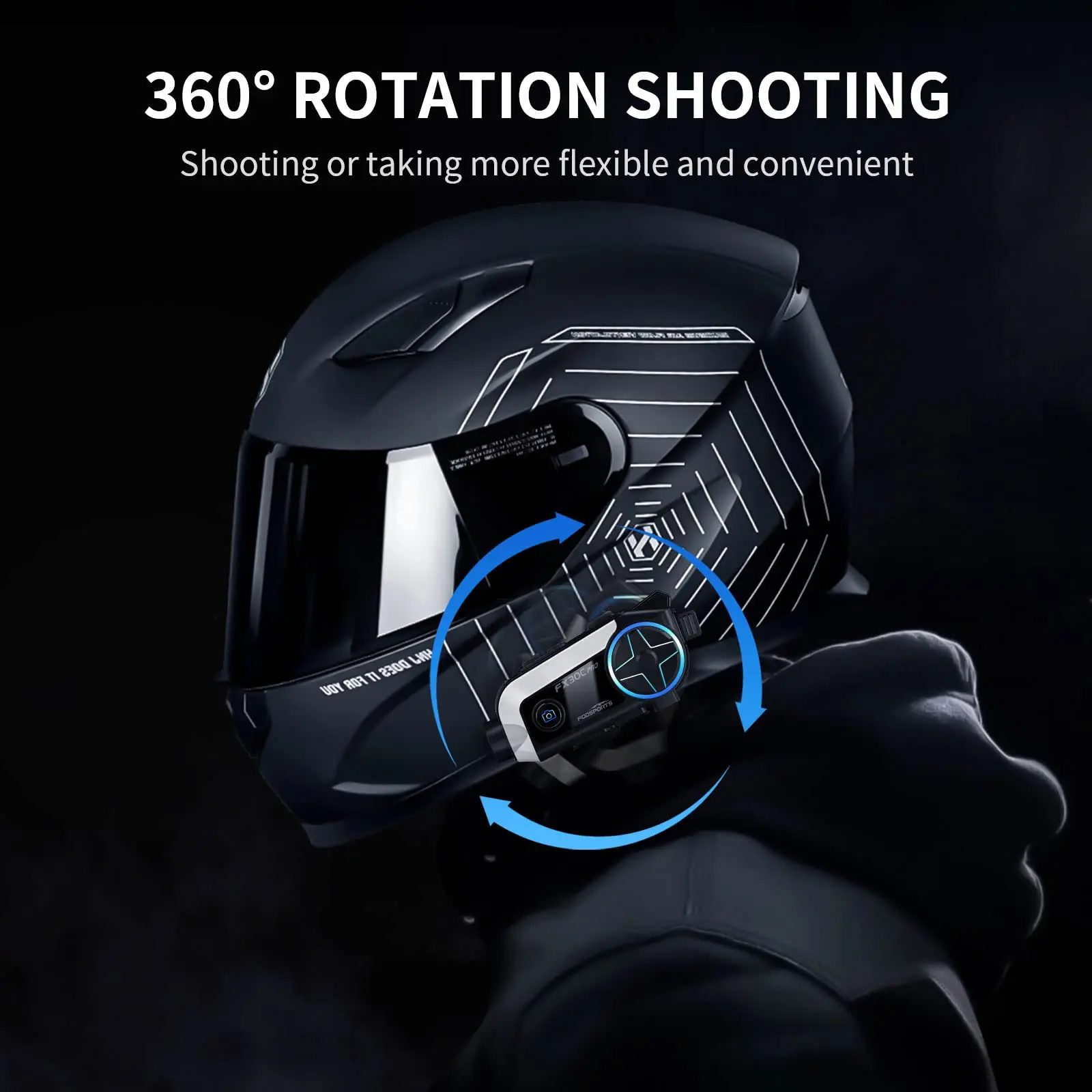 Motorcycle Helmet Snowmobile Bluetooth Headsets FODSPORTS FX30C